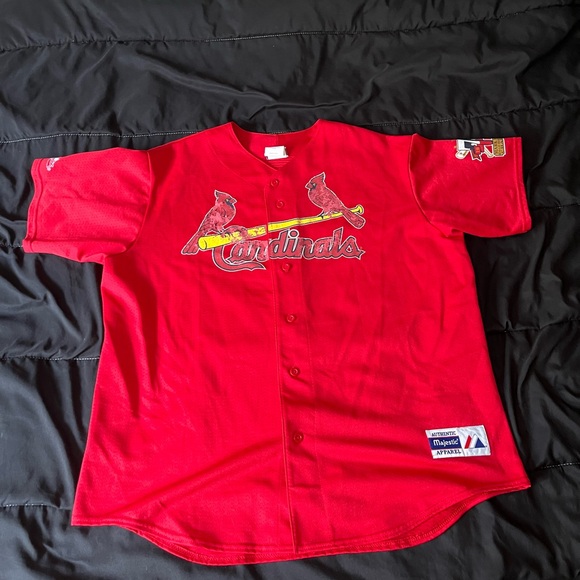 Vintage 1998 Mark McGwire Cardinals Jersey Stitched Majestic Home Run XXL RARE - Picture 4 of 13